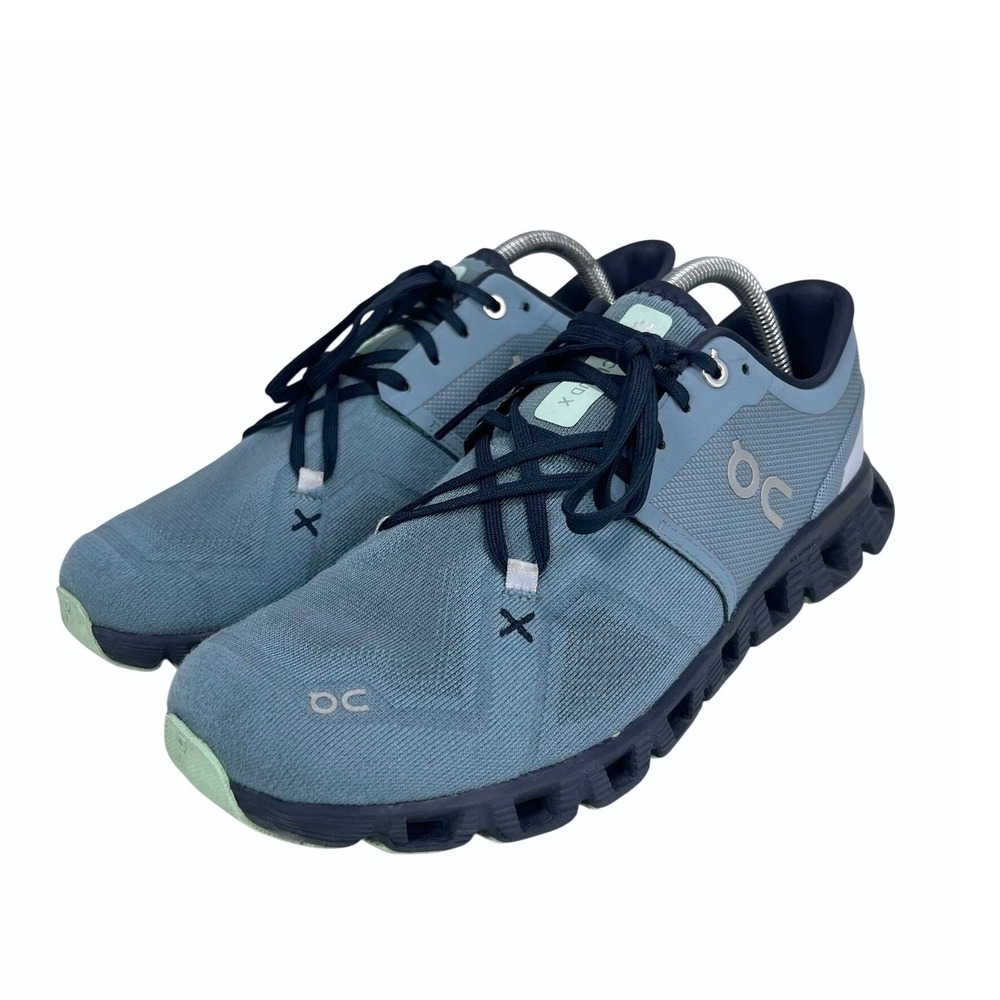 On Cloud X Womens Running Shoes Blue Mint Green 60.98096 Size 10.5 Low Top